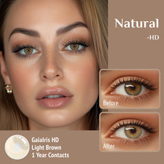 GaiaIris HD Light Brown 1 Year Contacts