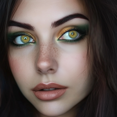 GaiaIris Leopard Yellow Green 1 Year Contacts