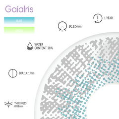 GaiaIris Ammonoidea Gray 1 Year Contacts