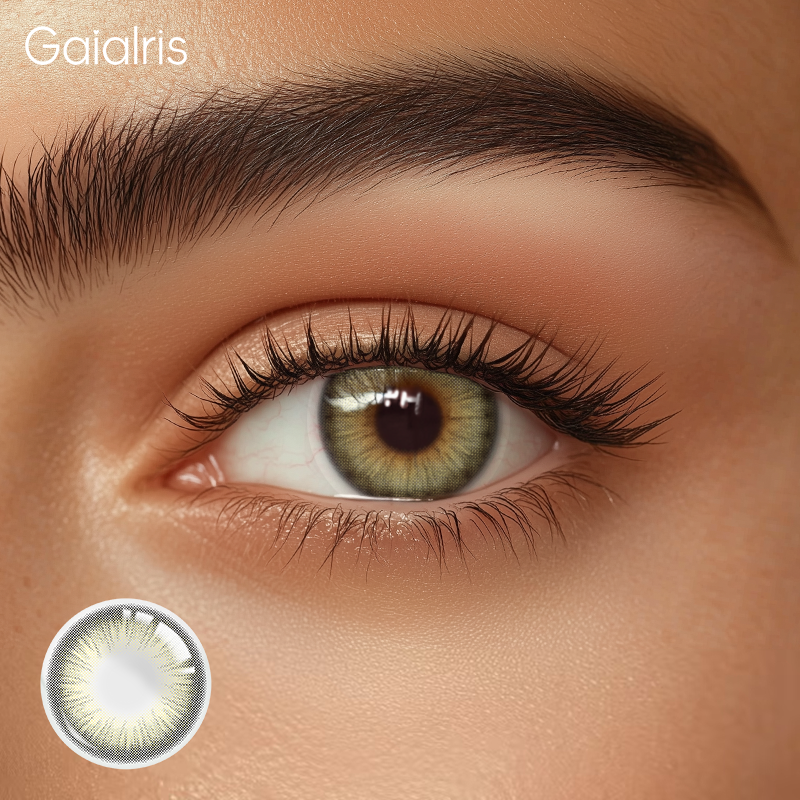 GaiaIris Immersing Rutile Quartz Brown 1 Year Contacts